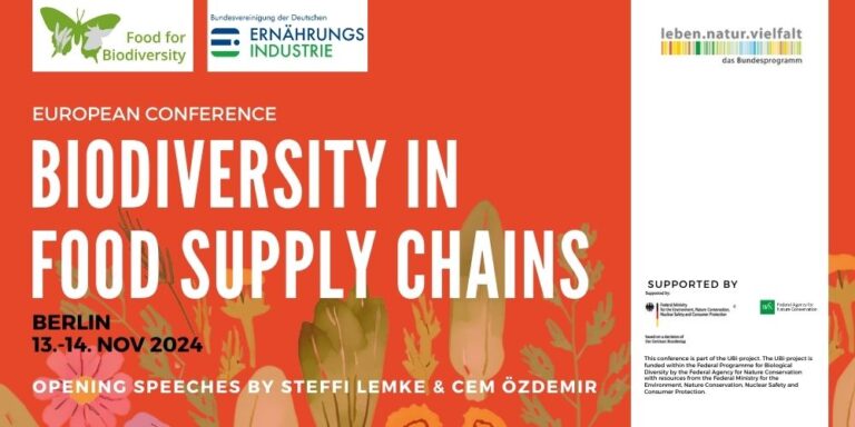 Banner Biodiversity in Food Supply Chains Berlin 2024